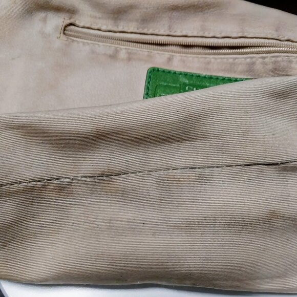 COACH Neon Lime Green Signature Monogram Soho Y2K Bag RARE Color Tassel 9362 - Picture 13 of 16